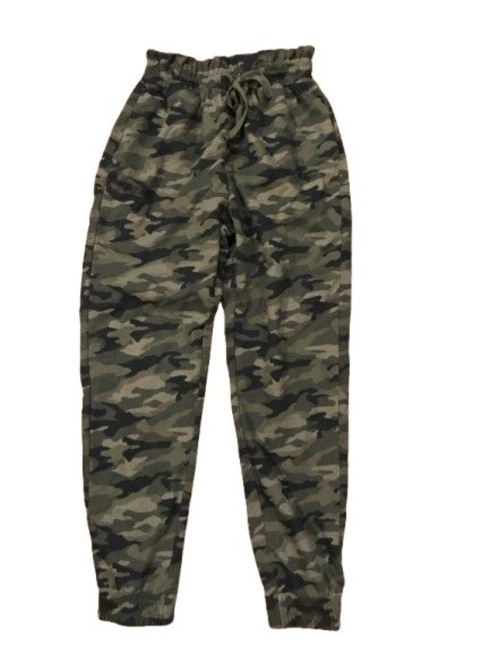 Women's Medium 7-9 Pants Camo Joggers No Boundaries Elastic Waist w/ Drawstring